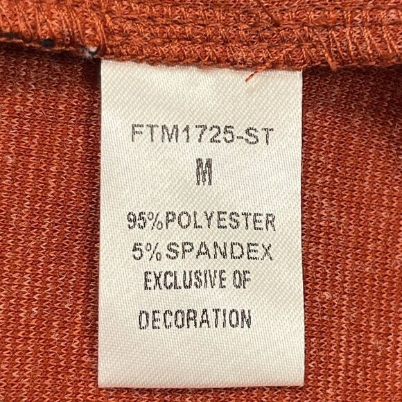 NWT ANTHROPOLOGIE THML Fringe Short Sleeve Blouse Copper Women’s Size Medium - Picture 5 of 5